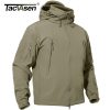 TACVASEN Winter Tactical Softshell Jacket Mens Fleece Jacket Coat Waterproof Windproof Military Coats Hunting Hiking Windbreaker