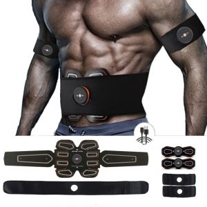 ABS Abdominal Muscle Stimulator Toner EMS Toning ab stimulation Workout Belt Full Body Gear Fitness for Abdomen/Arm/Leg Training