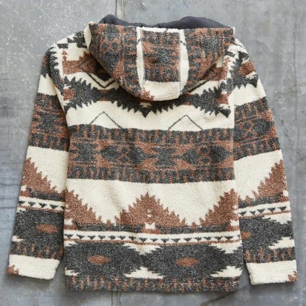 Men Sweater Ethnic Print Hoodie Sweatshirts African Folk-custom Hoodies Fashion Style Stand Collar Pullover Ethnic Sweatshirt