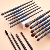 Jessup Makeup brushes brushes Phantom Black 3-21pcs Foundation brush Powder Concealer Eyeshadow Synthetic hair