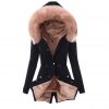 2020 New Ladies Fur Lining Coat Womens Winter Warm Thick Down Coats Hooded Overcoat Long Jacket Hooded Overcoat For Women