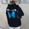 2020 Fashion Autumn Women Hoodie Explosion Private butterfly Sweatshirt Hoodies Printed Long-Sleeved Black women Sweatshirt Top