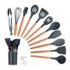 11PCS Silicone Kitchenware Non-stick Cookware Cooking Tool Spatula Ladle Egg Beaters Shovel Spoon Soup Kitchen Utensils Set