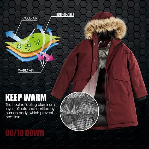 GOPLUS Jacket Women 2020 Plus Size Winter Warm Faux Fur Hooded Long Ladies Down Korean Coat Woman Black Red Jackets GM21902005