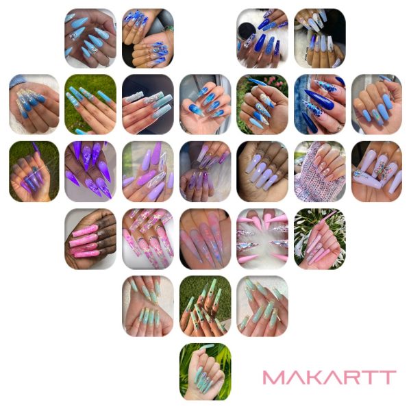 Makartt Poly Nail Extension Gel Kit, 15ML Nail Extension Gel Builder Gel with Slip Solution Nail Art Hybrid Sets