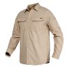 TACVASEN Summer Cargo Work Shirts Men Safari Military Tactical Shirts Long Sleeve Button Down Performance Shirts Airsoft Clothes