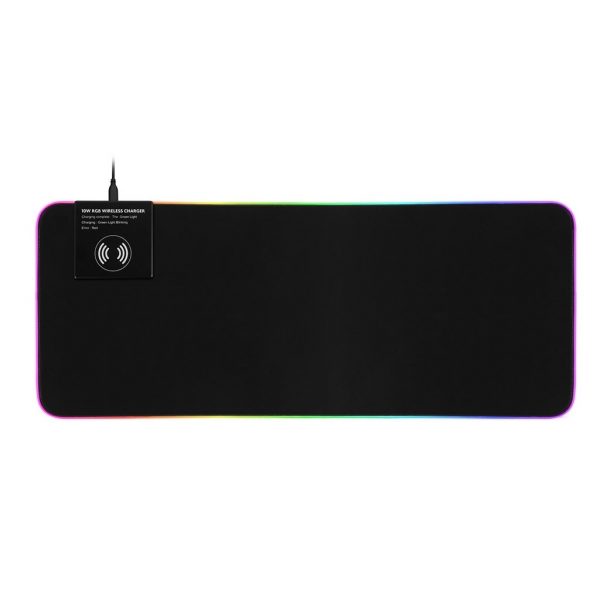 Gaming Mouse Pad RGB Large Mouse Pad Gamer Big Mouse Mat Lighting Keyboard Mat Gaming Mouse Pad Wireless Charging DE5