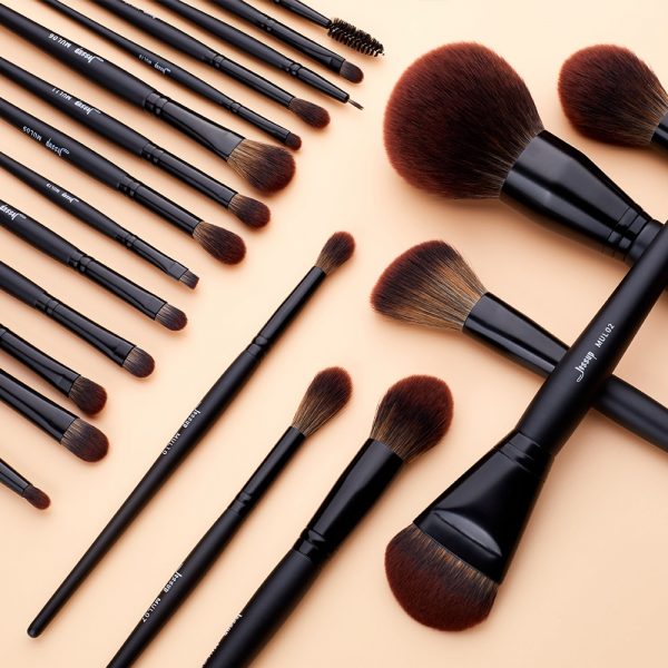 Jessup Makeup brushes brushes Phantom Black 3-21pcs Foundation brush Powder Concealer Eyeshadow Synthetic hair