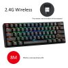 Computer Peripherals Ergonomic Gaming Yk600 Mechanical cordless Keyboard Wireless Plus 2.4G Dual Mode Type C Charging