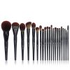 Jessup Makeup brushes brushes Phantom Black 3-21pcs Foundation brush Powder Concealer Eyeshadow Synthetic hair