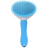 Dog Hair Removal Comb Grooming Brush Stainless Steel Cats Combs Automatic Non-slip Brushs for Dogs Cleaning Supplies