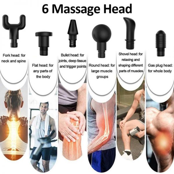 1PC HOT SALE Electric Muscle Relaxation Massager Hand-held Massage Gun Fitness Equipment LCD Digital Display Health Dropship