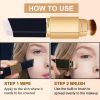 Double Head Foundation Concealer Stick Makeup Coverage Contour Face Cream Base Primer Moisturizer Suitable for General