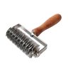 Stainless Steel Dough Lattice Bread Crust Roller Cutter Wood Handle Dec 25th