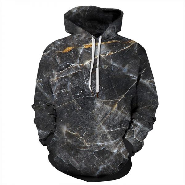 3d Color Smoke Digital Printing Men's And Women's Loose Long-Sleeved Sweater Large Size Hoodie Couple Sweater