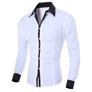 KANCOOLD Men Casual Shirts 2019 Autumn New Fashion Solid Color Man Long Sleeve Cotton Slim Fit Casual Business Button Shirt Tops