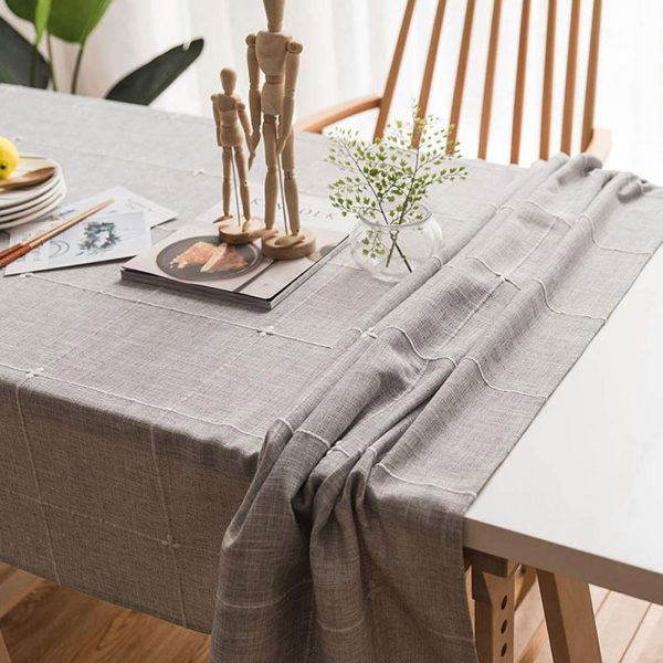 Washable Plaid Table Cover Rectangular Tablecloth For kitchen Dining Tabletop Buffet Decoration Home Kitchen Hotel Accessories