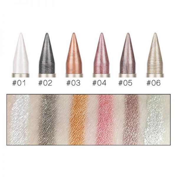 Professional 2 In 1 Double Ended Pearly Glimmer Waterproof Eyeshadow Sticker Quick Dry Eyeliner Pen Eye Makeup Cosmetic TSLM1