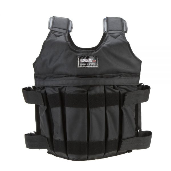 Max Loading 20kg/50kg Adjustable Weighted Vest Weight Jacket Fitness Boxing Training Waistcoat Invisible Weightloading Sand