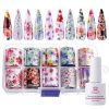 Makartt Nail Art Foil Glue Gel for Foil Stickers Nail Transfer Tips Manicure Art DIY 15ML UV LED Lamp Required Soak Off