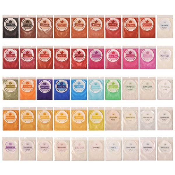 Biutee 36 Color Mica Powder Pigment Expoxy Resin Cosmetic Mica Powder Set Kit Pigment for Resin Food grade Pigment For Lip Gloss