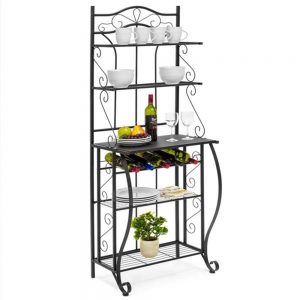 5-Tier Metal Kitchen Rack Metal Kitchen Bakers Decoration for Kitchen storage Shelf For Living room