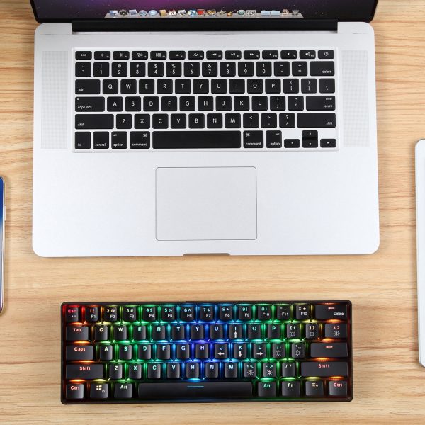 Computer Peripherals Ergonomic Gaming Yk600 Mechanical cordless Keyboard Wireless Plus 2.4G Dual Mode Type C Charging