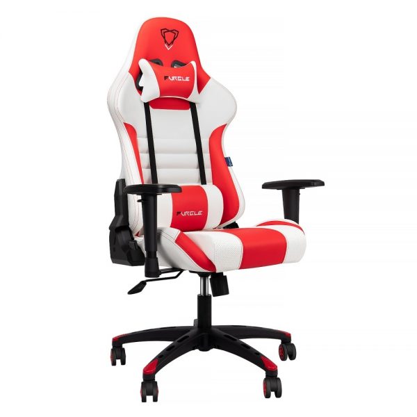 Furgle Gaming Office Chairs 180 Degree Reclining Computer Chair Comfortable Executive Computer Seating Racer Recliner PU Leather