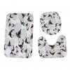 3Pcs/set Bathroom Toilet Floor Mat Set Non-Slip Fish Scale Bath Kitchen Carpet Doormats Decor Fruit pineapple print Carpet 2019