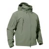 TACVASEN Winter Tactical Softshell Jacket Mens Fleece Jacket Coat Waterproof Windproof Military Coats Hunting Hiking Windbreaker