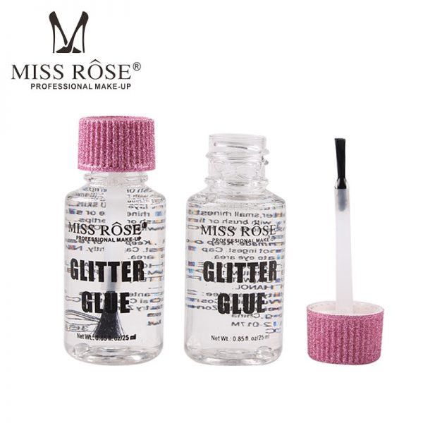 1 PC MISS ROSE 25ML Transparent Eye Shadow Powder Glue Eyes Face Makeup Shiny Glitter Eyeshadow Body Paint Glue TSLM1