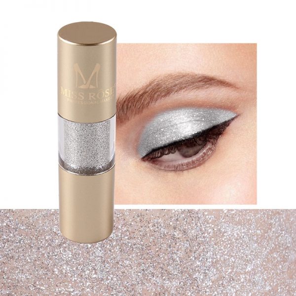 MISS ROSE 8 Colors Makeup Glitter Shining Eyeshadow Metal Liquid Eye Shadow Single Color Nude Make Up Pigment Cosmetics TSLM2