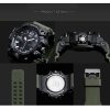 SMAEL Brand Men Sports Watches Dual Display Analog Digital LED Electronic Quartz Wristwatches Waterproof Swimming Military Watch