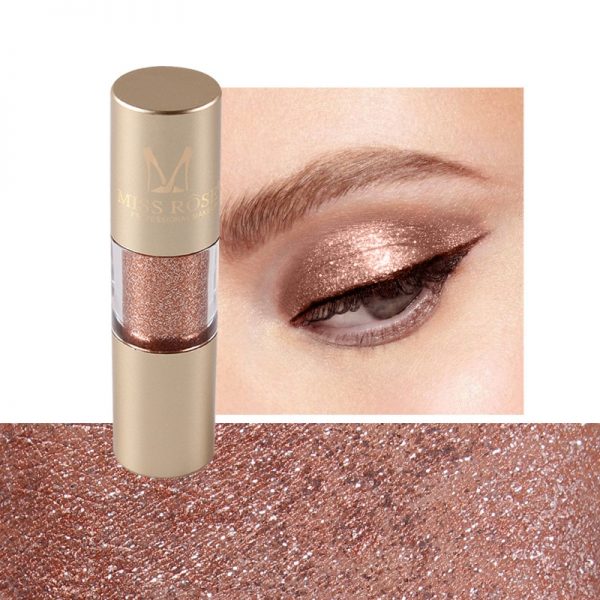 MISS ROSE 8 Colors Makeup Glitter Shining Eyeshadow Metal Liquid Eye Shadow Single Color Nude Make Up Pigment Cosmetics TSLM2