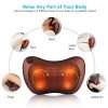 Head Neck Body Massage Pillow Heating Kneading Home Car Dual Use Body Cervical Lumbar Waist Leg Pain Relief Massager Health Care