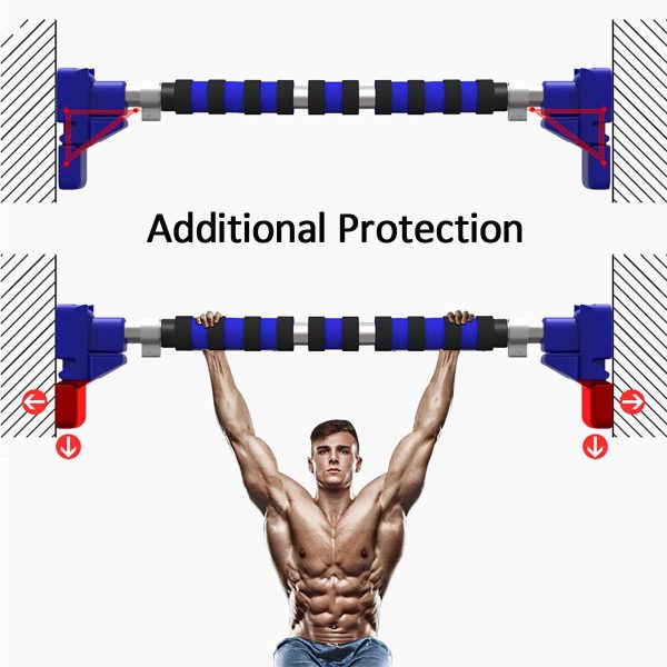 Door Horizontal Bars Steel 500kg Home Gym Workout Chin push Up Pull Up Training Bar Sport Fitness Sit-ups Equipments Heavy Duty