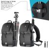 Neewer Professional Sling Camera Storage Bag Durable Waterproof and Tear Proof Black Carrying Backpack Case for DSLR equipment