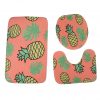 3Pcs/set Bathroom Toilet Floor Mat Set Non-Slip Fish Scale Bath Kitchen Carpet Doormats Decor Fruit pineapple print Carpet 2019