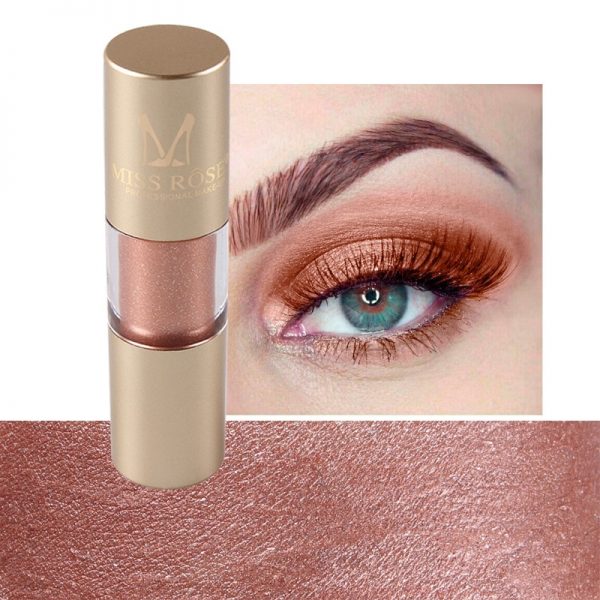 MISS ROSE 8 Colors Makeup Glitter Shining Eyeshadow Metal Liquid Eye Shadow Single Color Nude Make Up Pigment Cosmetics TSLM2