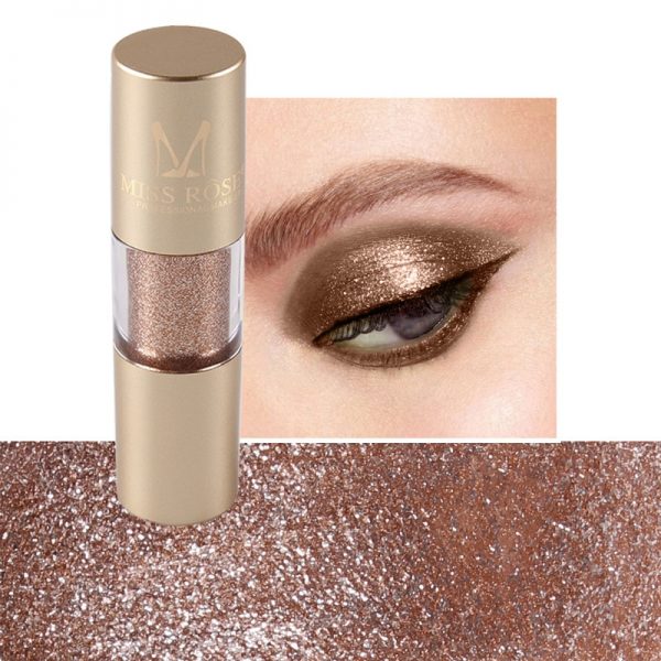 MISS ROSE 8 Colors Makeup Glitter Shining Eyeshadow Metal Liquid Eye Shadow Single Color Nude Make Up Pigment Cosmetics TSLM2