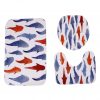 3Pcs/set Bathroom Toilet Floor Mat Set Non-Slip Fish Scale Bath Kitchen Carpet Doormats Decor Fruit pineapple print Carpet 2019