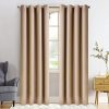 ESKIMO Solid Color 100% Blackout Curtains for Living Room Bedroom Kitchen Modern Window Treatment Drapes, America Delivery