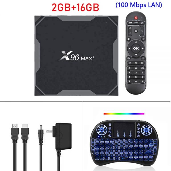 Android 9.0 TV BOX X96 MAX Plus 4GB 64GB 32GB Amlogic S905X3 Quad Core 8K Video Player Wifi 2.4/5G Smart TV Box X96 Max+