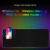 Gaming Mouse Pad RGB Large Mouse Pad Gamer Big Mouse Mat Lighting Keyboard Mat Gaming Mouse Pad Wireless Charging DE5