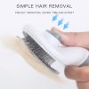 Dog Hair Removal Comb Grooming Brush Stainless Steel Cats Combs Automatic Non-slip Brushs for Dogs Cleaning Supplies