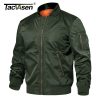 TACVASEN Winter Military Jacket Outwear Men Cotton Padded Pilot Army Bomber Jacket Coat Casual Baseball Jackets Varsity Jackets