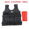 Max Loading 20kg/50kg Adjustable Weighted Vest Weight Jacket Fitness Boxing Training Waistcoat Invisible Weightloading Sand