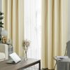 ESKIMO Solid Color 100% Blackout Curtains for Living Room Bedroom Kitchen Modern Window Treatment Drapes, America Delivery