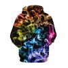 3d Color Smoke Digital Printing Men's And Women's Loose Long-Sleeved Sweater Large Size Hoodie Couple Sweater