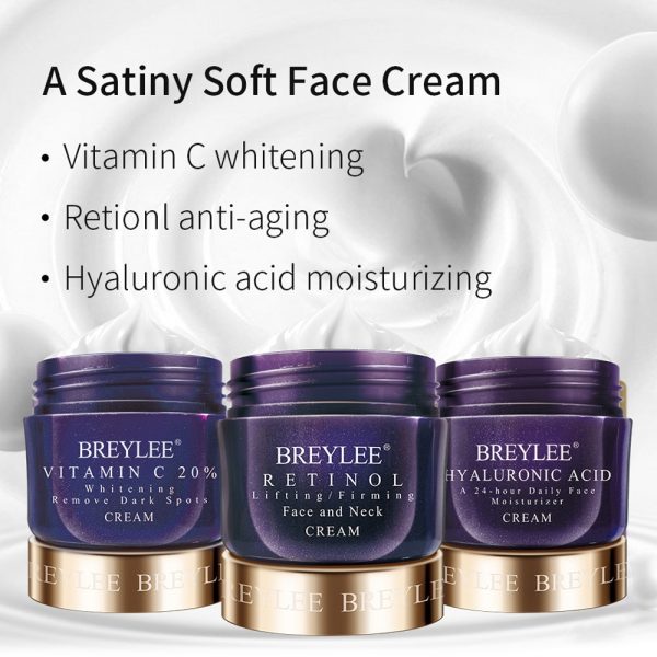 BREYLEE Retinol Firming Face Cream Anti Aging Remove Wrinkles Night Day Moisturizer Skin Whitening Lifting Neck Facial Skin Care